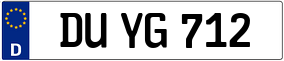 Trailer License Plate